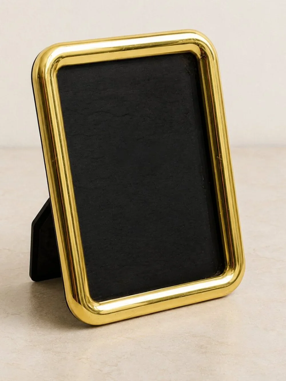 Vintage Gold Tone 3x4.5 Picture Frame Desk or Wall Display Made in Korea